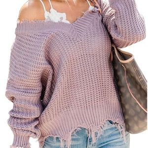 Off shoulder sweater